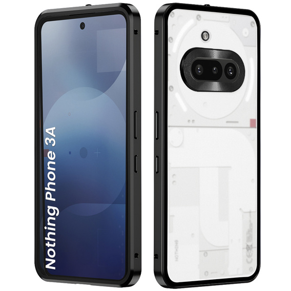Puzdro pre Nothing Phone 3A, Frame Case, čierne