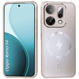 Puzdro pre Oppo Reno 14, pre MagSafe, s ochranou fotoaparátu, zlaté