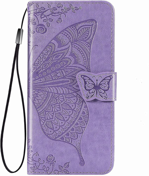 Klapkové puzdro pre Infinix Hot 50 4G, Butterfly, fialové