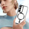 Puzdro pre Samsung Galaxy S23 Plus, Electro MagSafe, čierne + sklo na displej