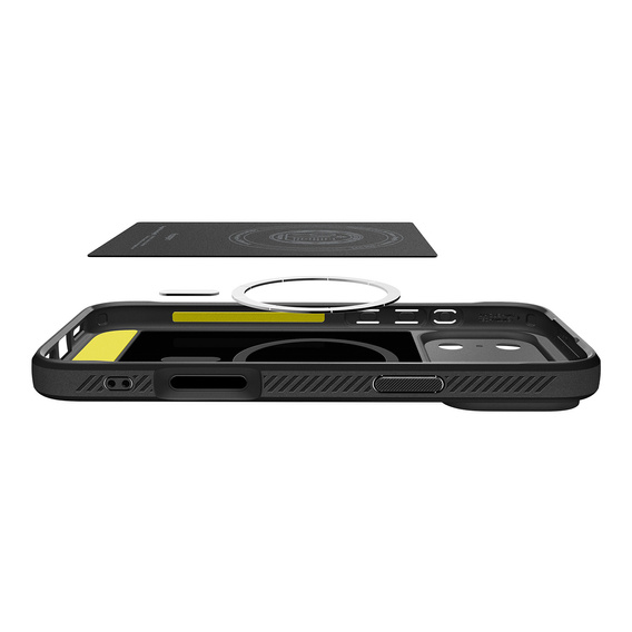 Spigen Rugged Armor MagSafe puzdro pre iPhone 17 Pro Max, matná čierna