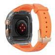 Silikónový remienok s puzdrom pre Apple Watch 1/2/3/4/5/6/7/8/9/10/SE/Ultra/Ultra 2 42/44/45/49MM