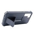 Obrnené puzdro pre Samsung Galaxy S21 FE, Dexnor Full Body, tmavomodré