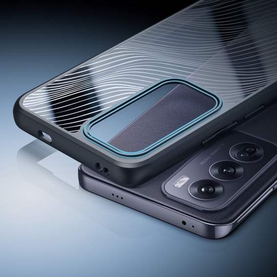 Puzdro DuxDucis pre Oppo Reno 12, Aimo case, transparentné / čierne