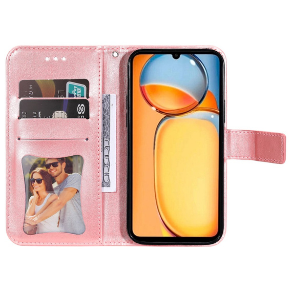 Klapkové puzdro pre Xiaomi Redmi 13C / Poco C65, Mandala Flower, ružové