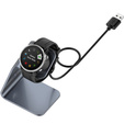 Hliníková USB dokovacia stanica pre Garmin Fenix 7/7S/7X/6/6X/6S, sivé