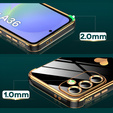 Puzdro pre Samsung Galaxy A36, Electro heart, čierne + sklo 9H