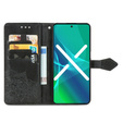 Klapkové puzdro pre Motorola Moto G54 5G, Mandala, čierne
