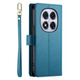 Klapkové puzdro pre Xiaomi Redmi Note 14 Pro 5G / Poco X7 5G, Wallet Zipper Pocket, modré