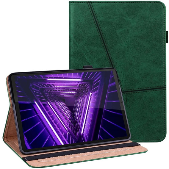Puzdro pre Lenovo Tab M10 Plus 10.6 Gen 3 TB-125F TB-128F, Classic, s priestorom pre stylus, zelený