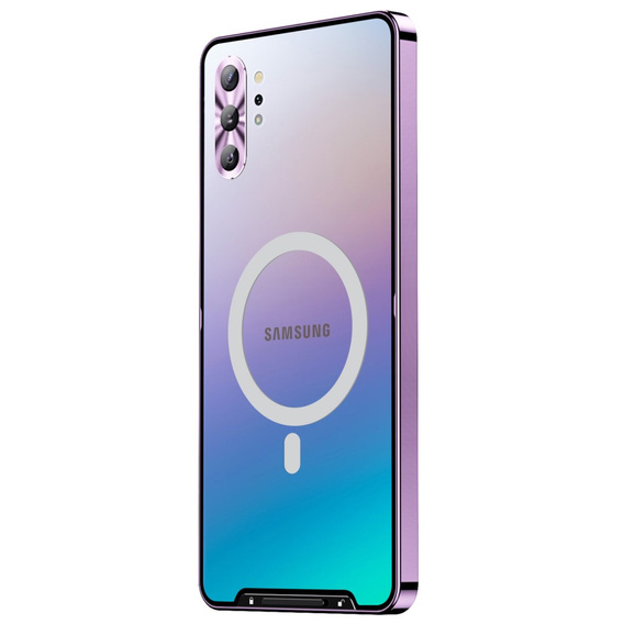 Ochranné puzdro na fotoaparát pre Samsung Galaxy Note 10+ Plus, CamShield MagSafe, transparentné / fialové