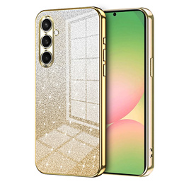 Glitter Case CamShield pre Samsung Galaxy A57 5G, zlatá farba