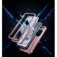 Obrnené puzdro pre OnePlus 12, Dexnor Full Body (Two Frames), ružové