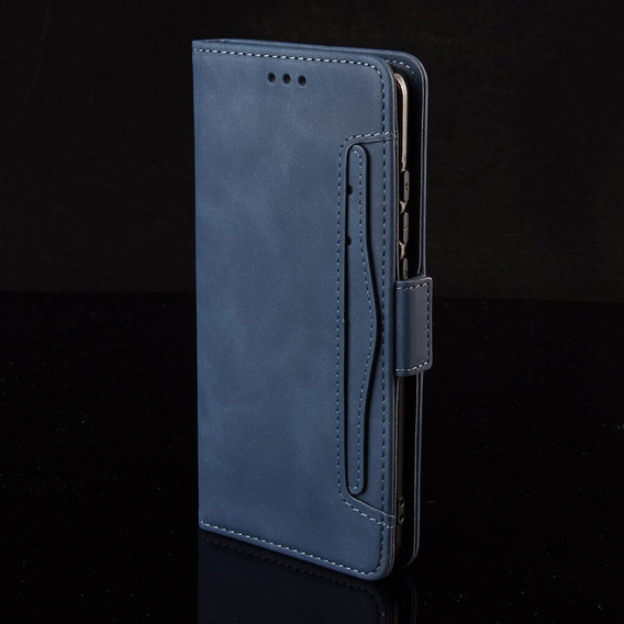 Klapkové puzdro pre Motorola Edge 50 Pro, Card Slot, tmavomodré