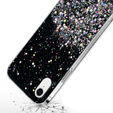 Obal na mobil pre iPhone XR, Glittery, čierne