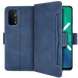 Klapkové puzdro pre OPPO A54 5G / A74 5G / A93 5G, Card Slot, modré