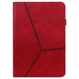 Puzdro pre Samsung Galaxy Tab S10 Lite / S10 FE / S9 FE / S9, Classic, s priestorom pre stylus, červené