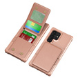 Puzdro pre Samsung Galaxy S25 Ultra, Card Holder Kickstand, ružové