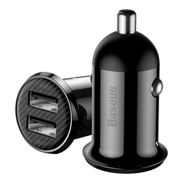 Baseus Grain Pro 2x USB 4,8 A nabíjačka do auta pre zariadenia napájané cez USB – univerzálna
