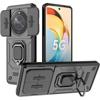 Puzdro pre Honor Magic 6 Lite 5G, KickStand Camera Lens, čierne