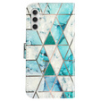 Klapkové puzdro pre Samsung Galaxy A35 5G, Wallet, Marble zelený