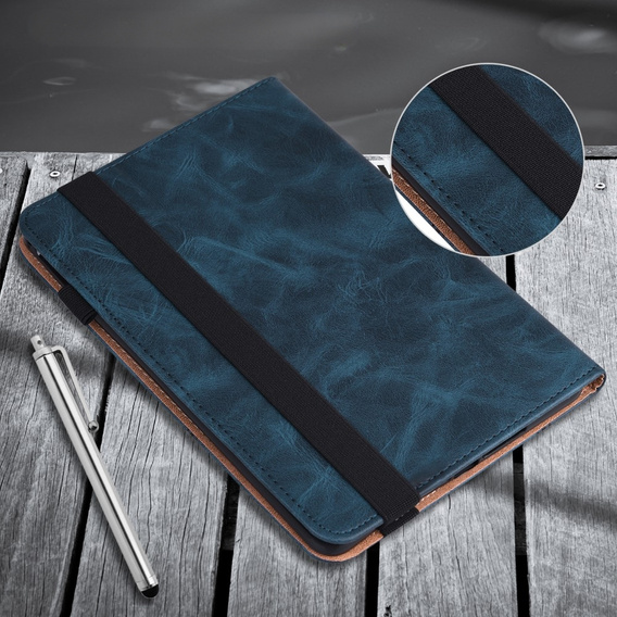 Puzdro pre Samsung Galaxy Tab S10 Lite / S10 FE / S9 FE / S9, Classic, s priestorom pre stylus, modré