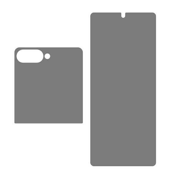 Predná + zadná hydrogélová fólia na ochranu súkromia pre Samsung Galaxy Z Flip7 5G