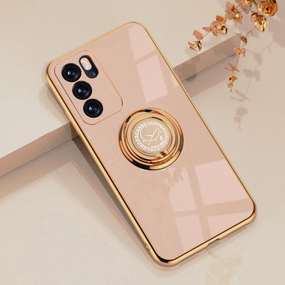 Obal na mobil pre Oppo Reno 6 5G, Electro Ring, zlaté