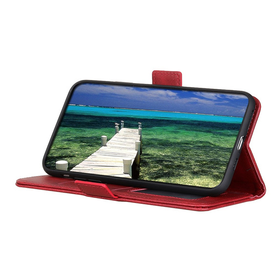 Klapkové puzdro pre Motorola Moto G53 5G / G13 / G23, Wallet, červené