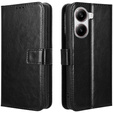 Klapkové puzdro pre Xiaomi Poco X7 Pro 5G, Crazy Horse Wallet, čierne