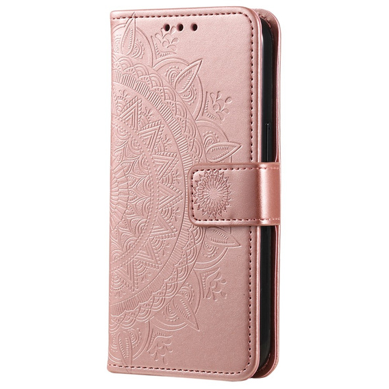 Klapkové puzdro pre Xiaomi Redmi Note 13 Pro+, Mandala, ružové rose gold