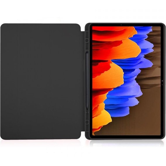 Puzdro pre Samsung Galaxy Tab S7 FE 5G 12.4 T730 / T736B, Smartcase s priestorom pre stylus, modré