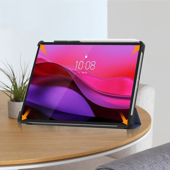 Puzdro pre Lenovo Yoga Tab Plus, Smartcase, tmavomodré