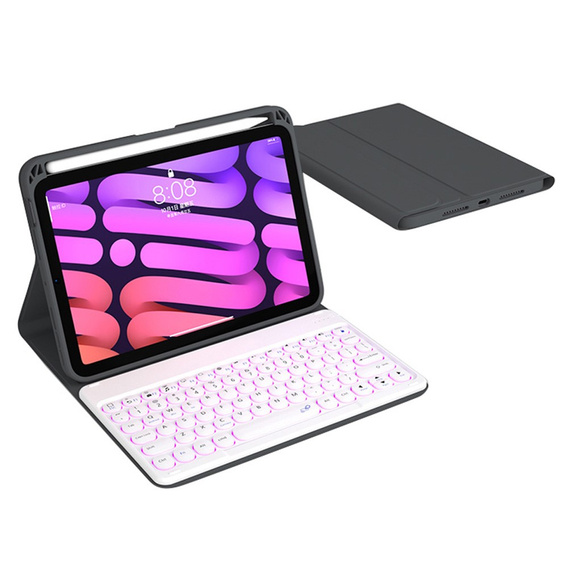 Puzdro + klávesnica iPad mini 6 2021 8,3'', Magnetic Keyboard, čierne