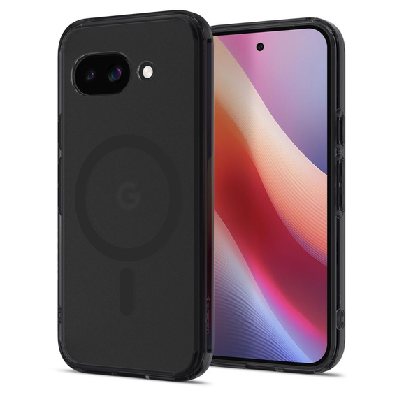 Puzdro MagSafe Spigen pre Google Pixel 9A, Ultra Hybrid, matný / čierny + tvrdené sklo 9H