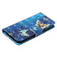 Klapkové puzdro pre Xiaomi Redmi 13C / Poco C65, Wallet, Butterflies modré