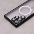 Magnetické puzdro Dual Glass MagSafe pre Samsung Galaxy S22 Ultra, čierne