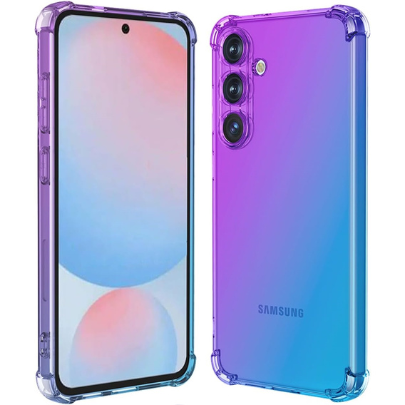 Puzdro pre Samsung Galaxy A56, Gradient Dropproof, Fialová / modrá