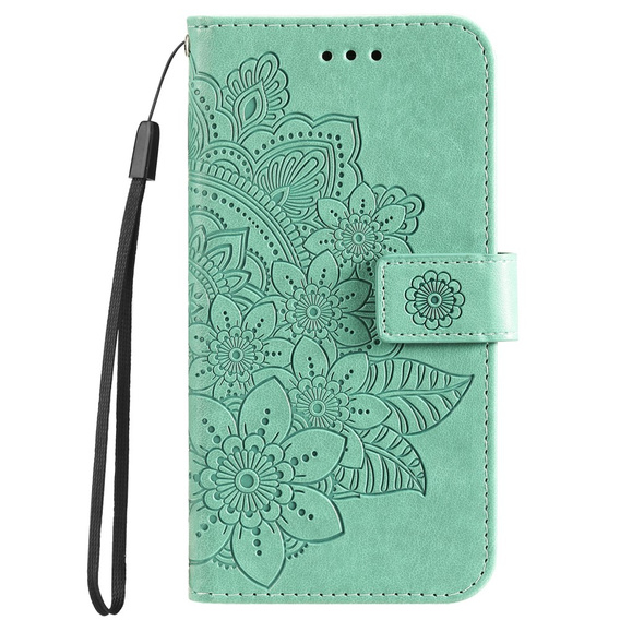 Klapkové puzdro pre Xiaomi Redmi 13C / Poco C65, Mandala Flower, zelené
