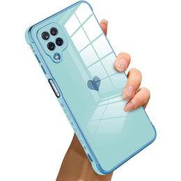 Obal na mobil pre Samsung Galaxy A12 / M12 / A12 2021, Electro heart, modré