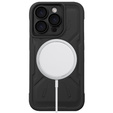 Puzdro pre iPhone 15 Pro, ERBORD Armor Mag, čierne