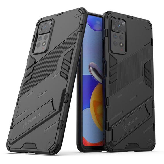 Puzdro pre Xiaomi Redmi Note 11 Pro 4G / 5G, Military kickstand, modré