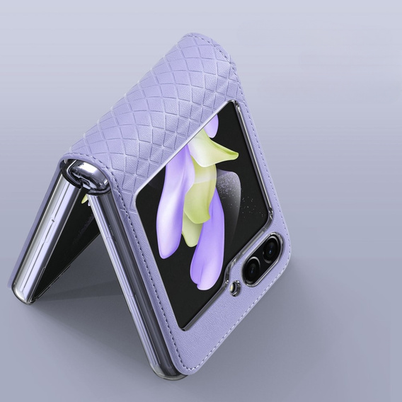 Puzdro Dux Ducis pre Samsung Galaxy Z Flip5 5G, Bril, fialové