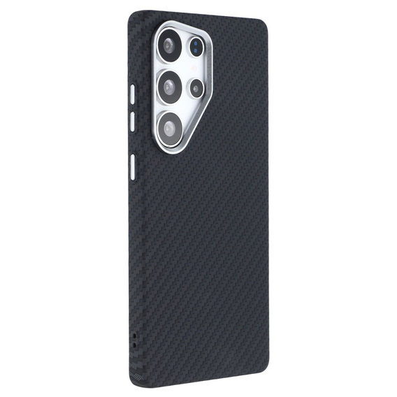 Puzdro pre Samsung Galaxy S25 Ultra, Carbon Fiber MagSafe, čierne
