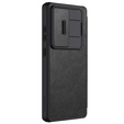 Flipové puzdro NILLKIN pre Samsung Galaxy S25 Ultra, CamShield Qin Pro, kožené, čierne