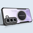 Puzdro pre Infinix Hot 50 4G, s magnetickým štítkom, transparentné / čierne