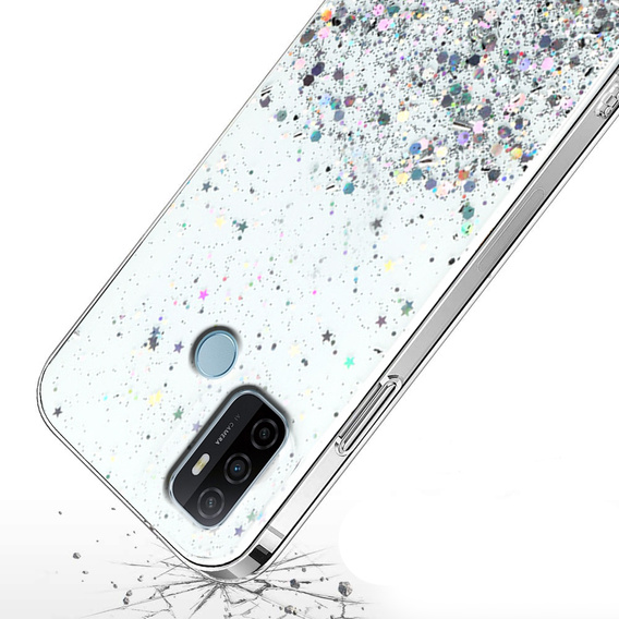 Obal na mobil pre Oppo A53 2020, Glittery, priehľadné