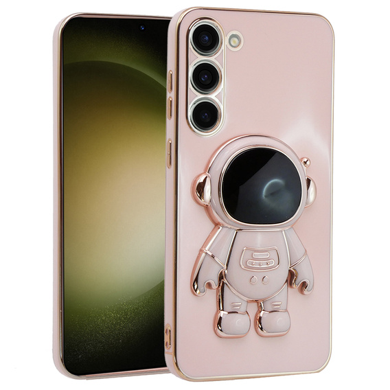 Obal na mobil pre Samsung Galaxy S23 Plus, Astronaut, ružové