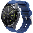 ERBORD Univerzálny silikónový remienok 22mm, Dual Color, čierny / čierna pracka