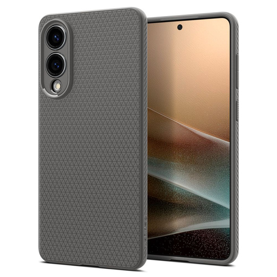 Puzdro Spigen pre Samsung Galaxy S25, Liquid Air, čierne + tvrdené sklo 9H